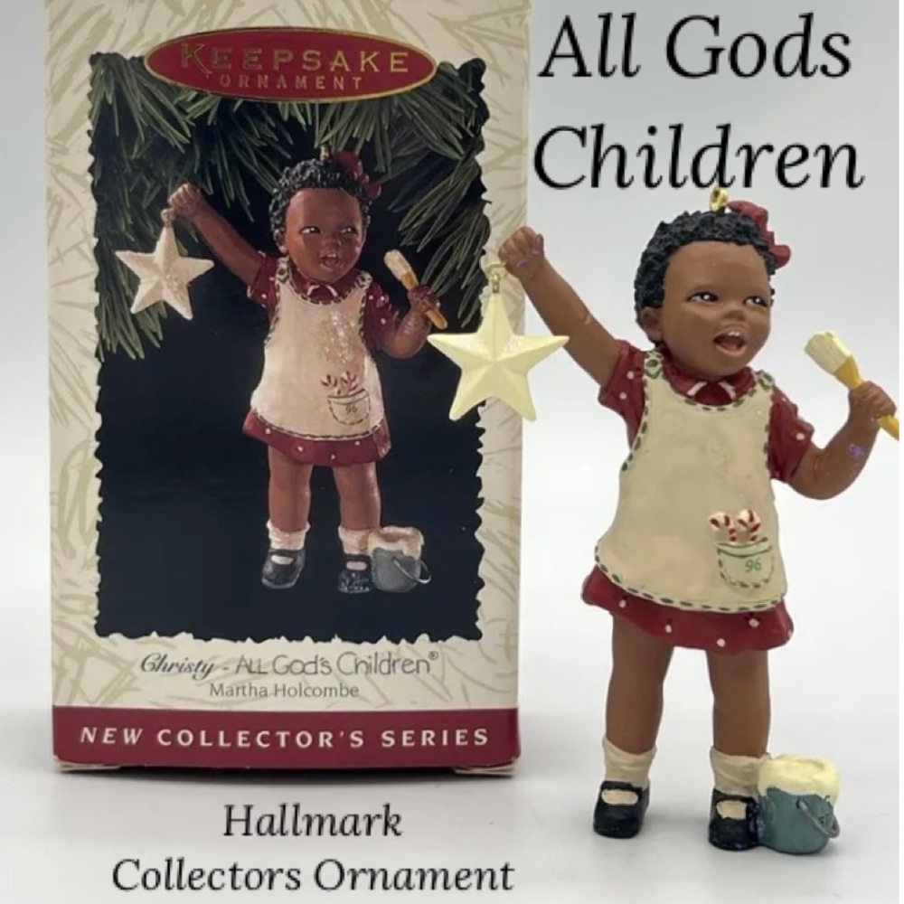 Gods Children Hallmark Keepsake Christmas Ornament Christy 1996 Martha Holcombe
